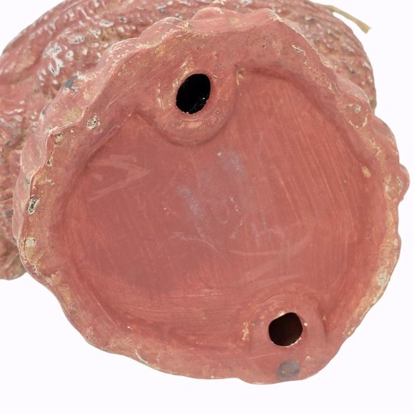 Figurine Chicken Rooster Red Distressed Ceramic Farmhouse Vintage Decor 8" Tall - Picture 9 of 9